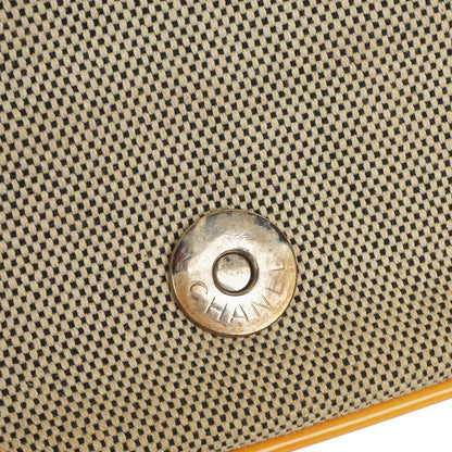 Chanel Camellia No. 5 CC Canvas Klapptasche