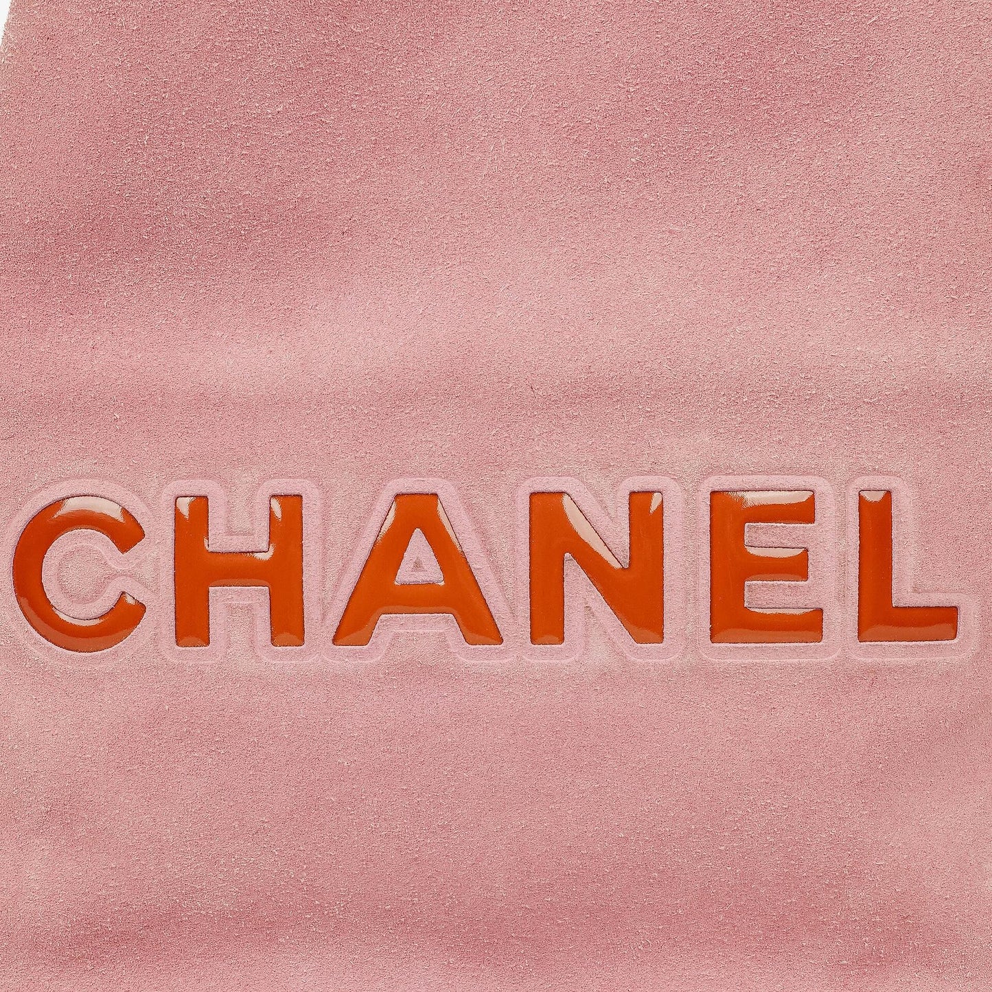 Chanel Camellia Tote Bag aus rosa Wildleder und Patentleder