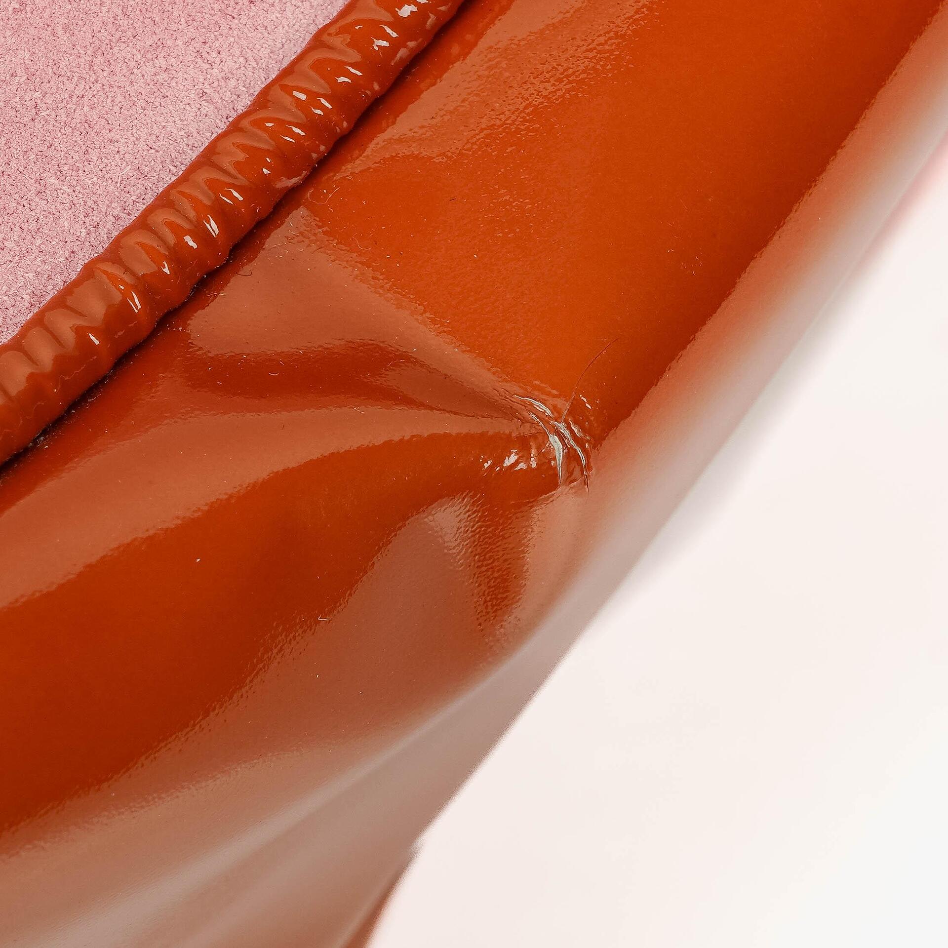 Chanel Camellia Tote Bag aus rosa Wildleder und Patentleder