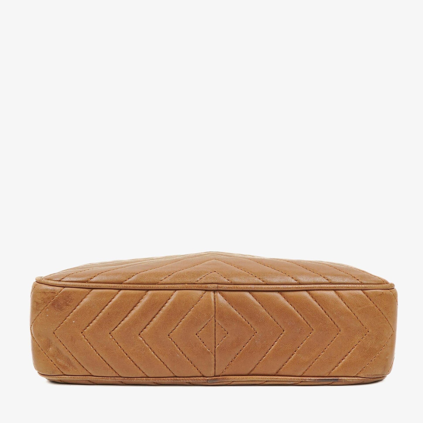 Chanel Camera Umhängetasche aus braunem Leder mit Quaste