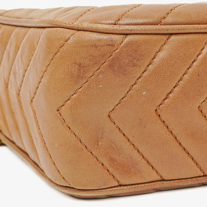Chanel Camera Umhängetasche aus braunem Leder mit Quaste