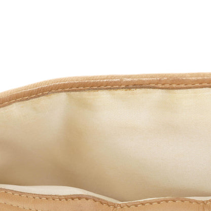 Chanel Camera Tasche aus beigem gestepptem Lammleder mit Quaste und CC