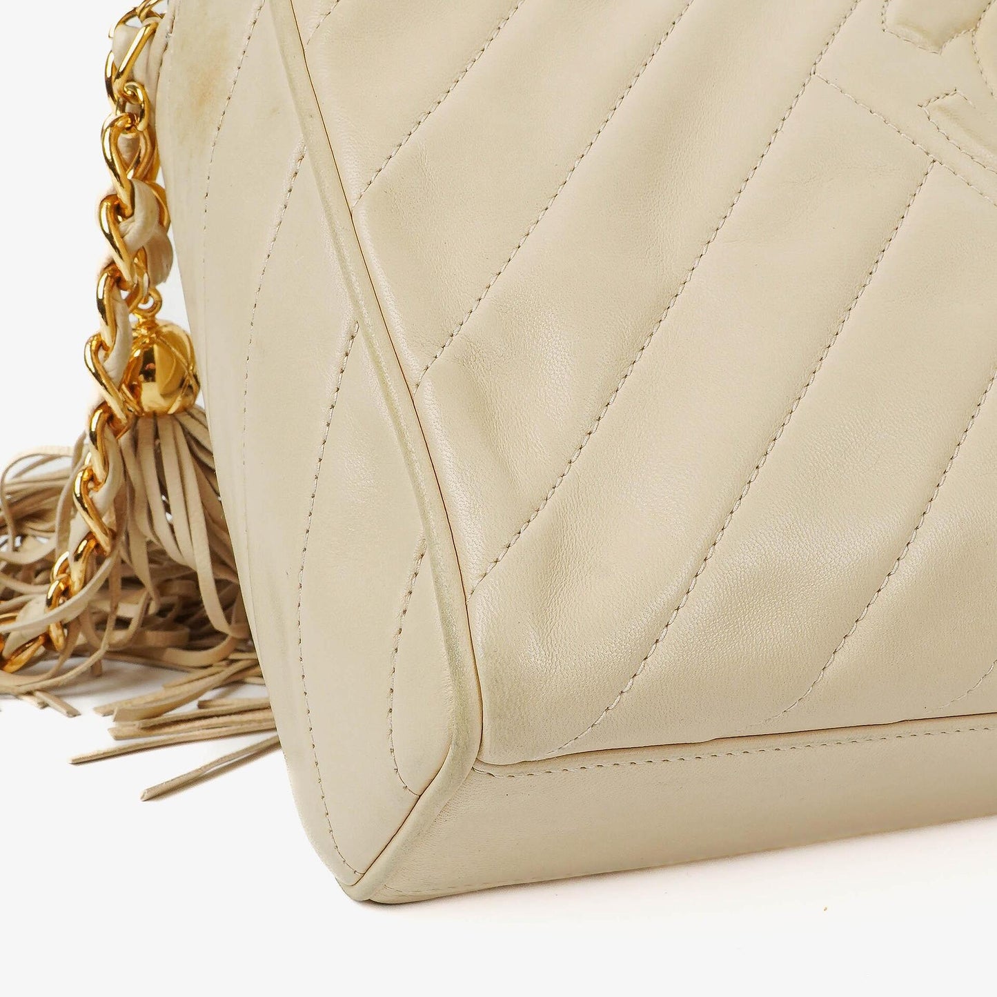 Chanel Kamera Quaste Leder Vordertasche Umhängetasche