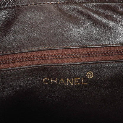 Chanel Camera Tassel Vintage Tasche aus braunem gestepptem Wildleder