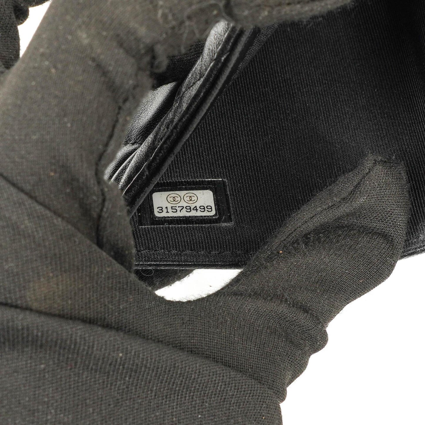 Chanel Kartenhalter Geldbörse So Black Gestepptes Lammleder Flap