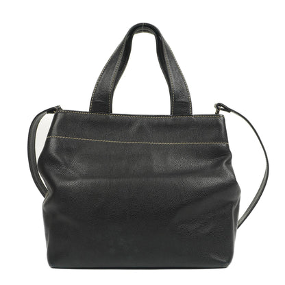 Chanel Caviar CC Schwarze Tote Tasche, 2000 - 2002