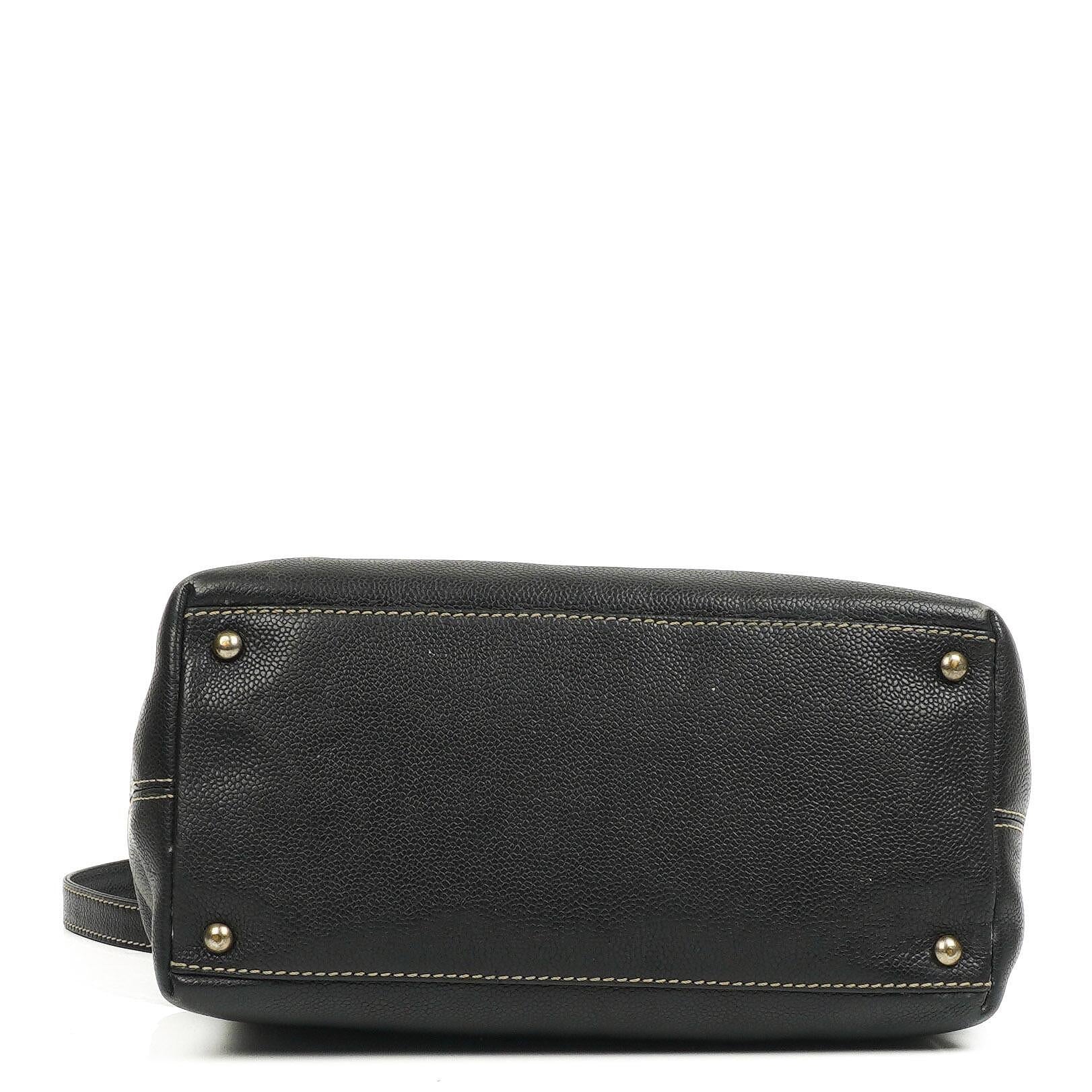 Chanel Caviar CC Schwarze Tote Tasche, 2000 - 2002