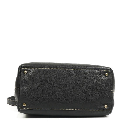 Chanel Caviar CC Schwarze Tote Tasche, 2000 - 2002