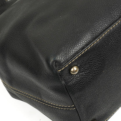 Chanel Caviar CC Schwarze Tote Tasche, 2000 - 2002