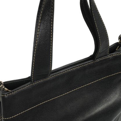 Chanel Caviar CC Schwarze Tote Tasche, 2000 - 2002