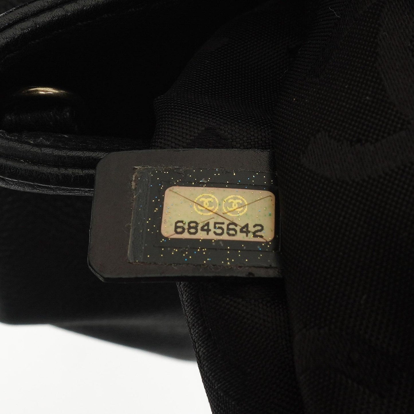 Chanel Caviar CC Schwarze Tote Tasche, 2000 - 2002