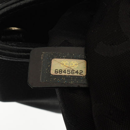 Chanel Caviar CC Schwarze Tote Tasche, 2000 - 2002