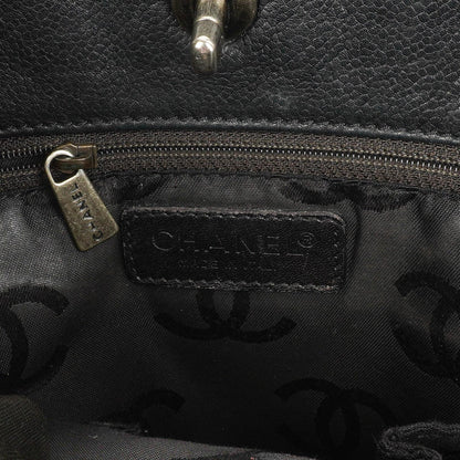 Chanel Caviar CC Schwarze Tote Tasche, 2000 - 2002