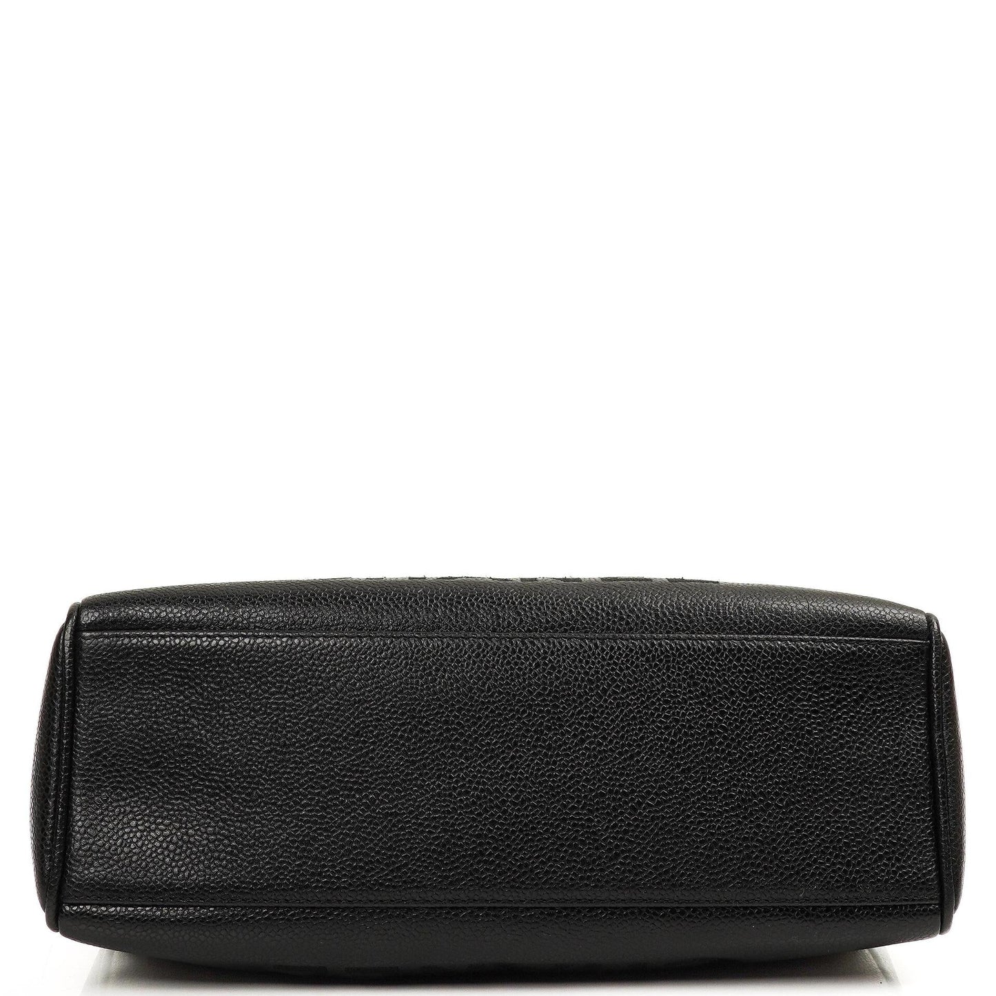 Chanel Caviar CC Klappenschultertasche, 24K Vergoldete Beschläge