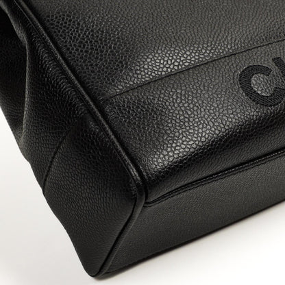 Chanel Caviar CC Klappenschultertasche, 24K Vergoldete Beschläge