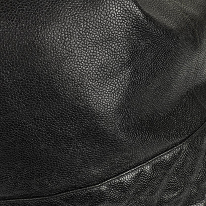 Chanel Kordelzug-Rucksack aus gestepptem Caviar
