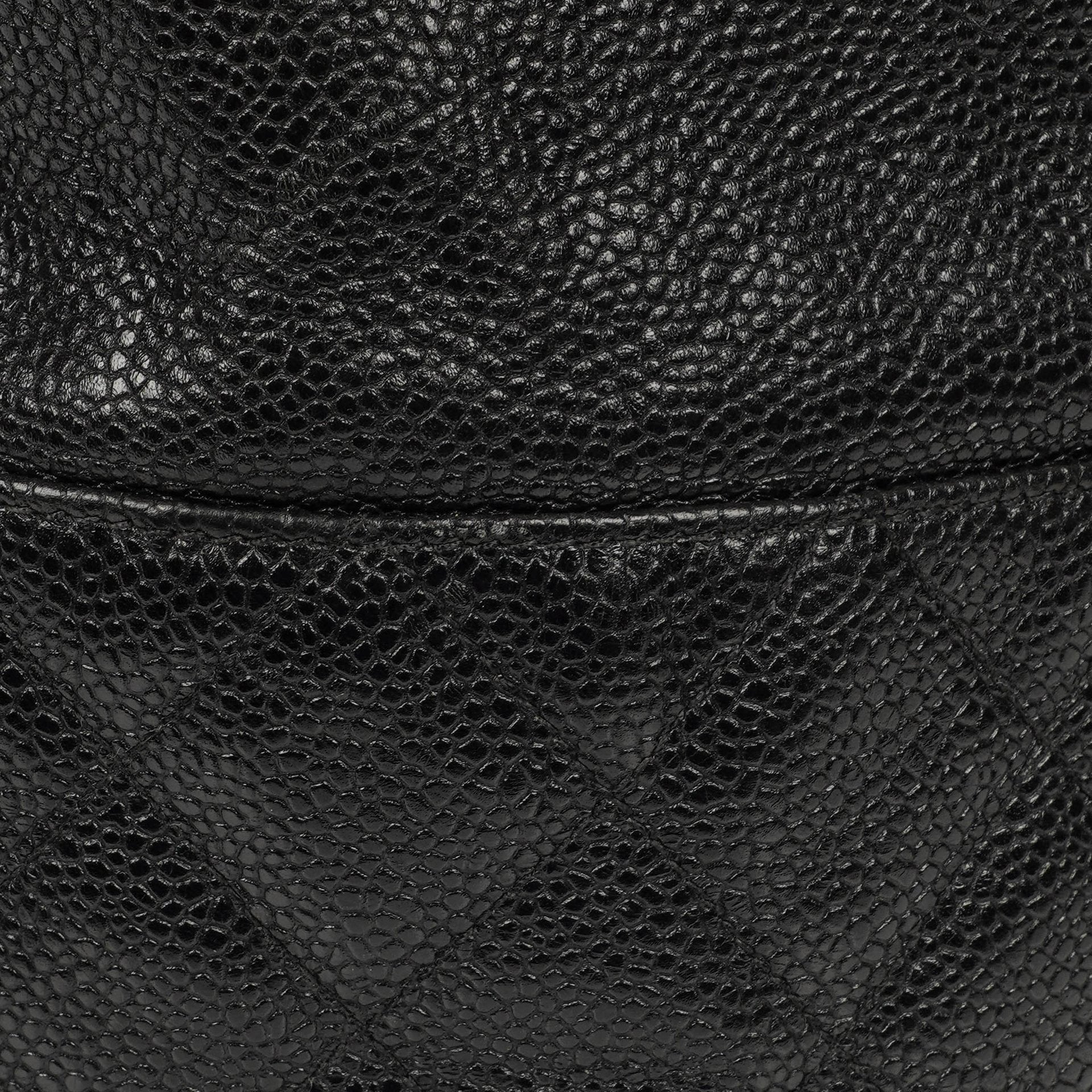 Chanel Kordelzug-Rucksack aus gestepptem Caviar