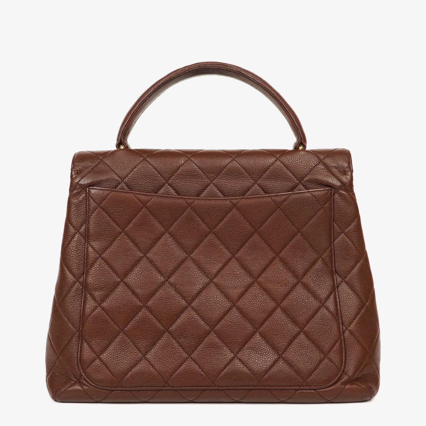 CHANEL Jumbo Kelly Klappentasche aus gestepptem Caviar-Leder