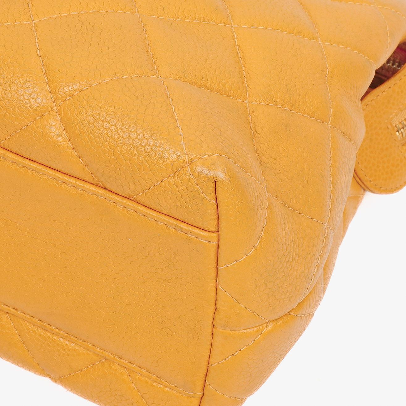 Chanel Kaviar Stepp-Leder Schultertasche