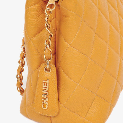 Chanel Kaviar Stepp-Leder Schultertasche