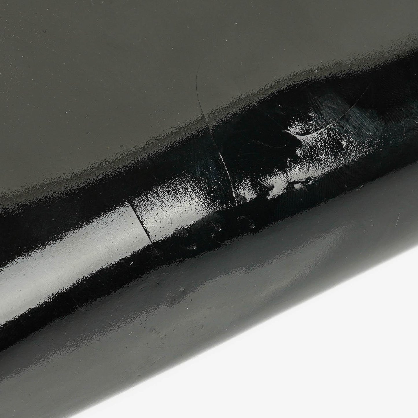 Chanel CC Schwarze Umschlag Lackleder Mehrfach-Ketten Schultertasche