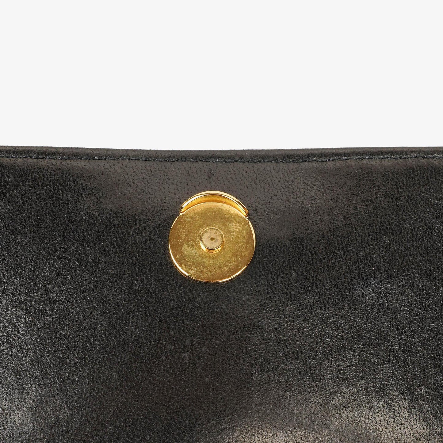 Chanel CC Crossbody Messenger Tasche aus schwarzem gestepptem Lammleder