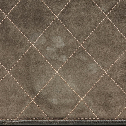 Chanel CC Logo Full Flap Schultertasche aus Wildleder