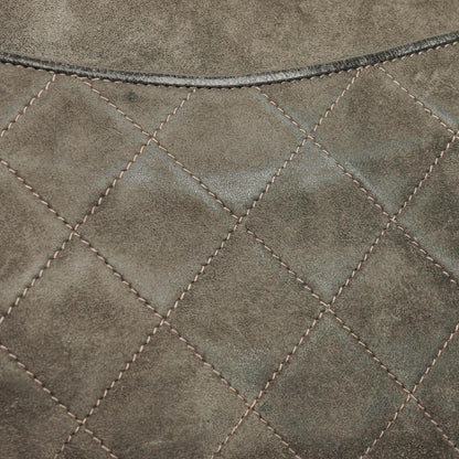 Chanel CC Logo Full Flap Schultertasche aus Wildleder