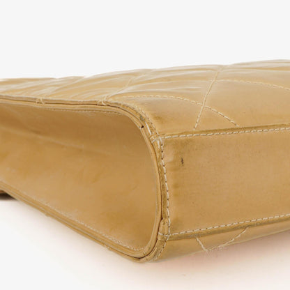 Chanel CC Maxi Logo Aktentasche Beige