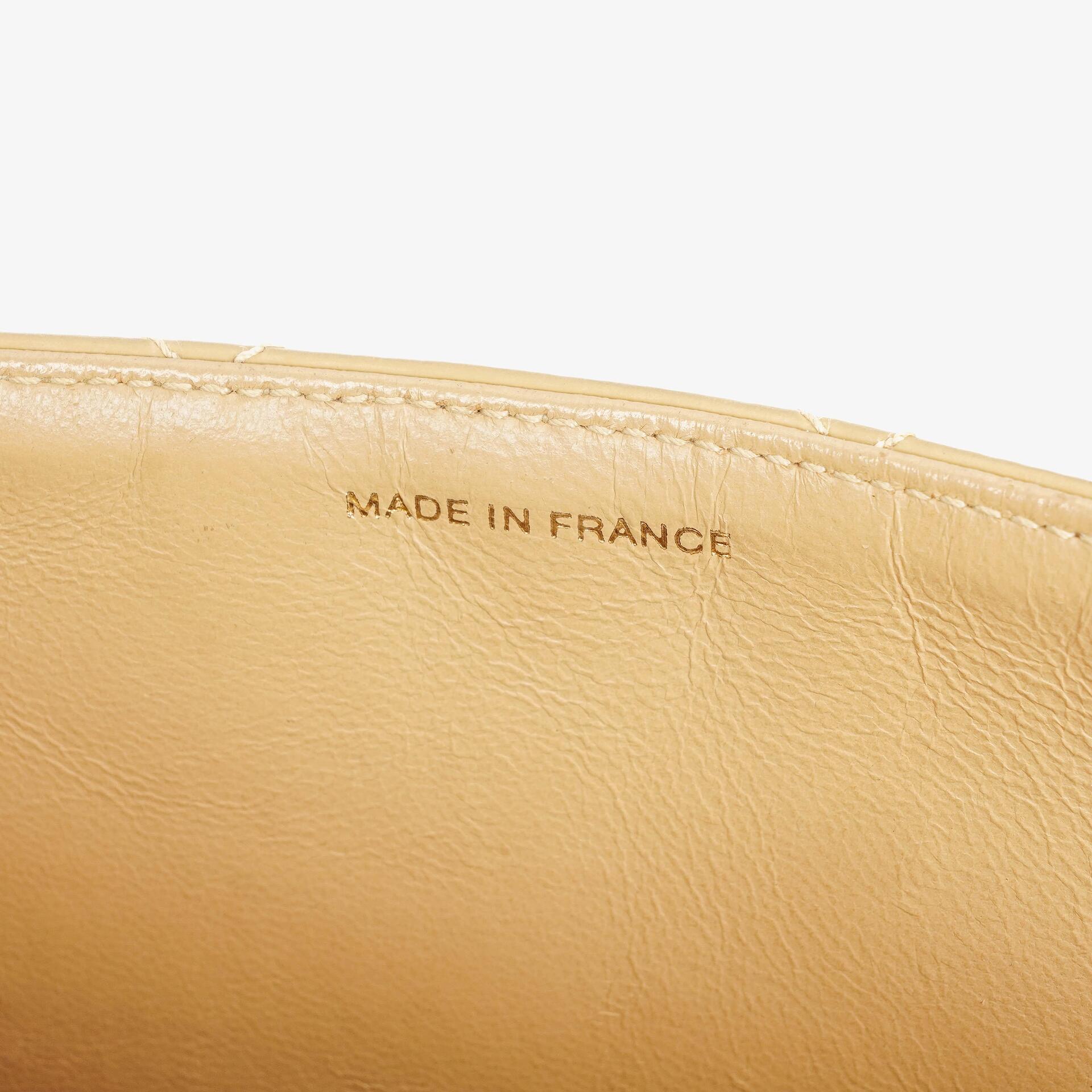 Chanel CC Maxi Logo Aktentasche Beige