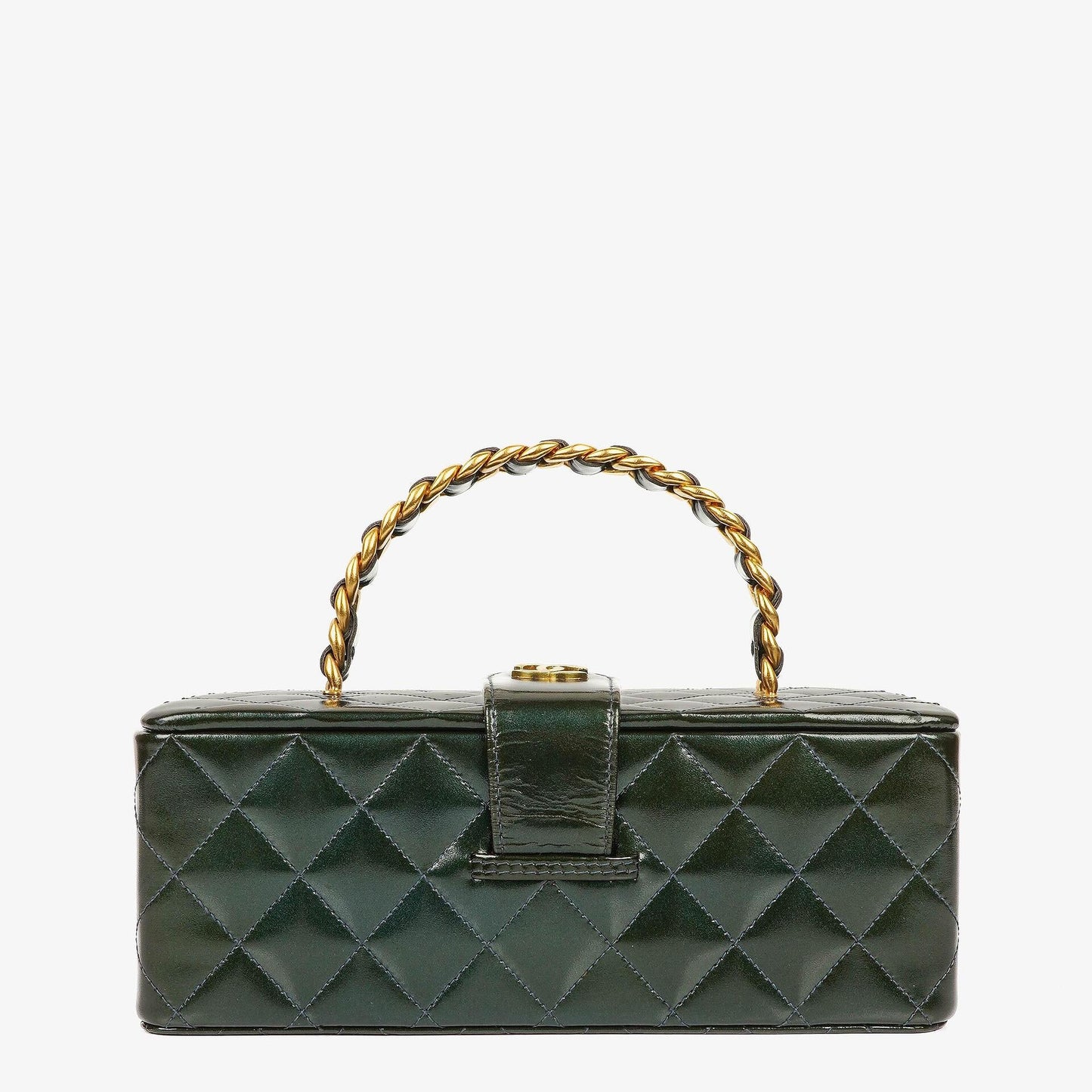 Chanel CC Vanity Case aus gestepptem Lackleder