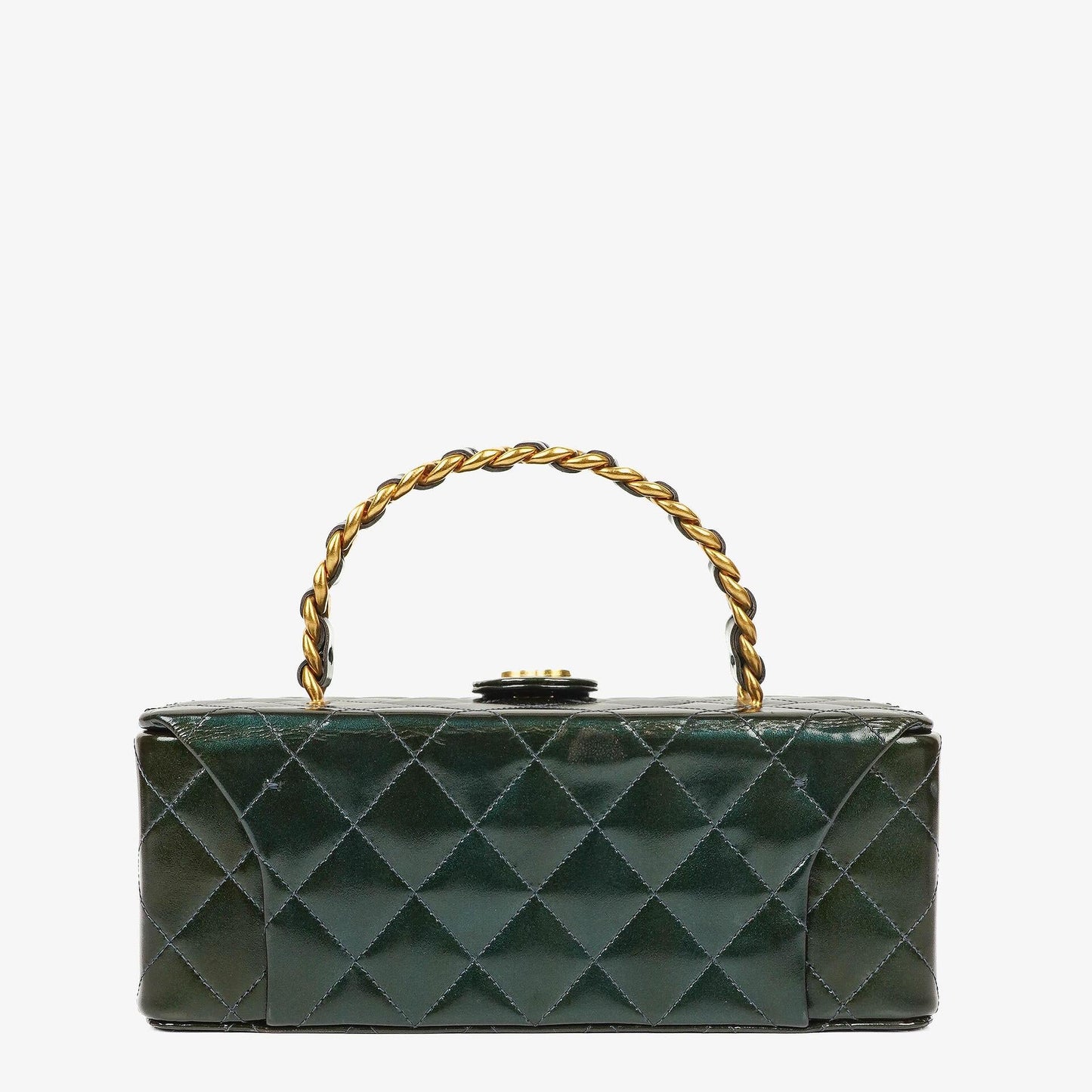 Chanel CC Vanity Case aus gestepptem Lackleder