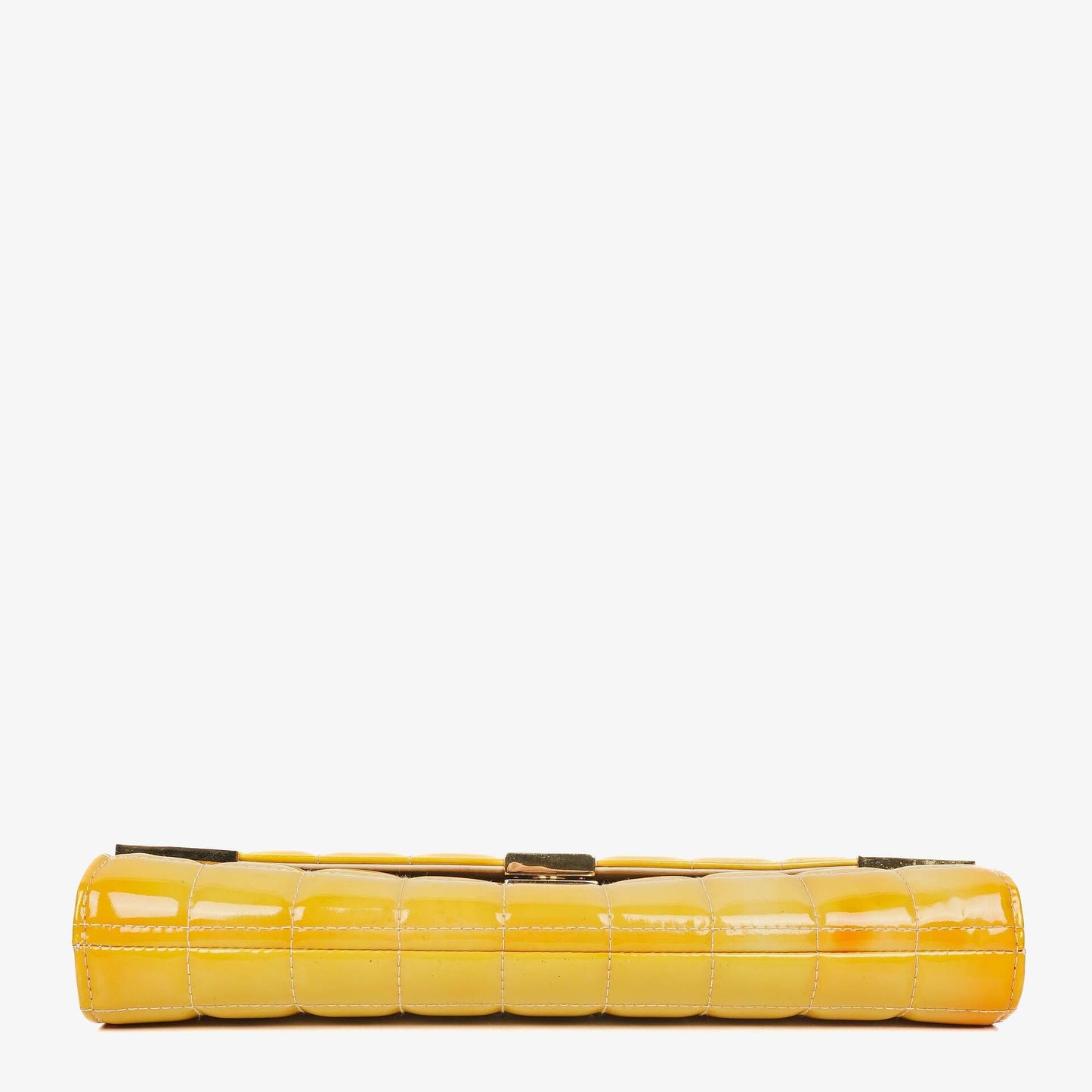 Chanel Chocolate Bar East West Schultertasche aus Lackleder