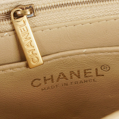 Chanel Chocolate Bar Single Flap Tasche aus Leder und Lackleder