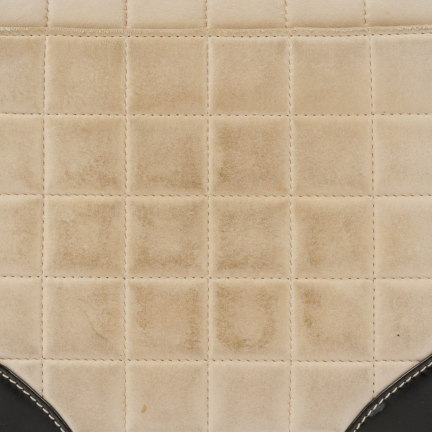 Chanel Chocolate Bar Single Flap Tasche aus Leder und Lackleder