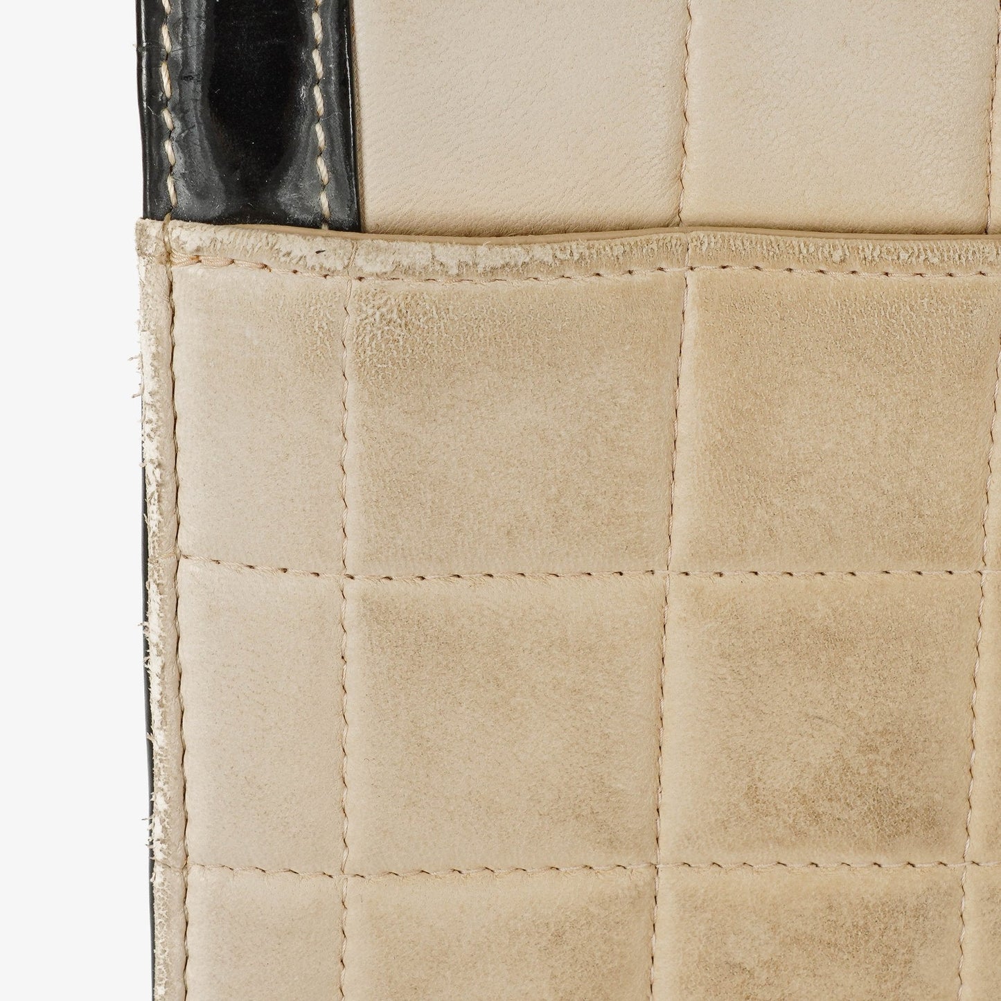 Chanel Chocolate Bar Single Flap Tasche aus Leder und Lackleder