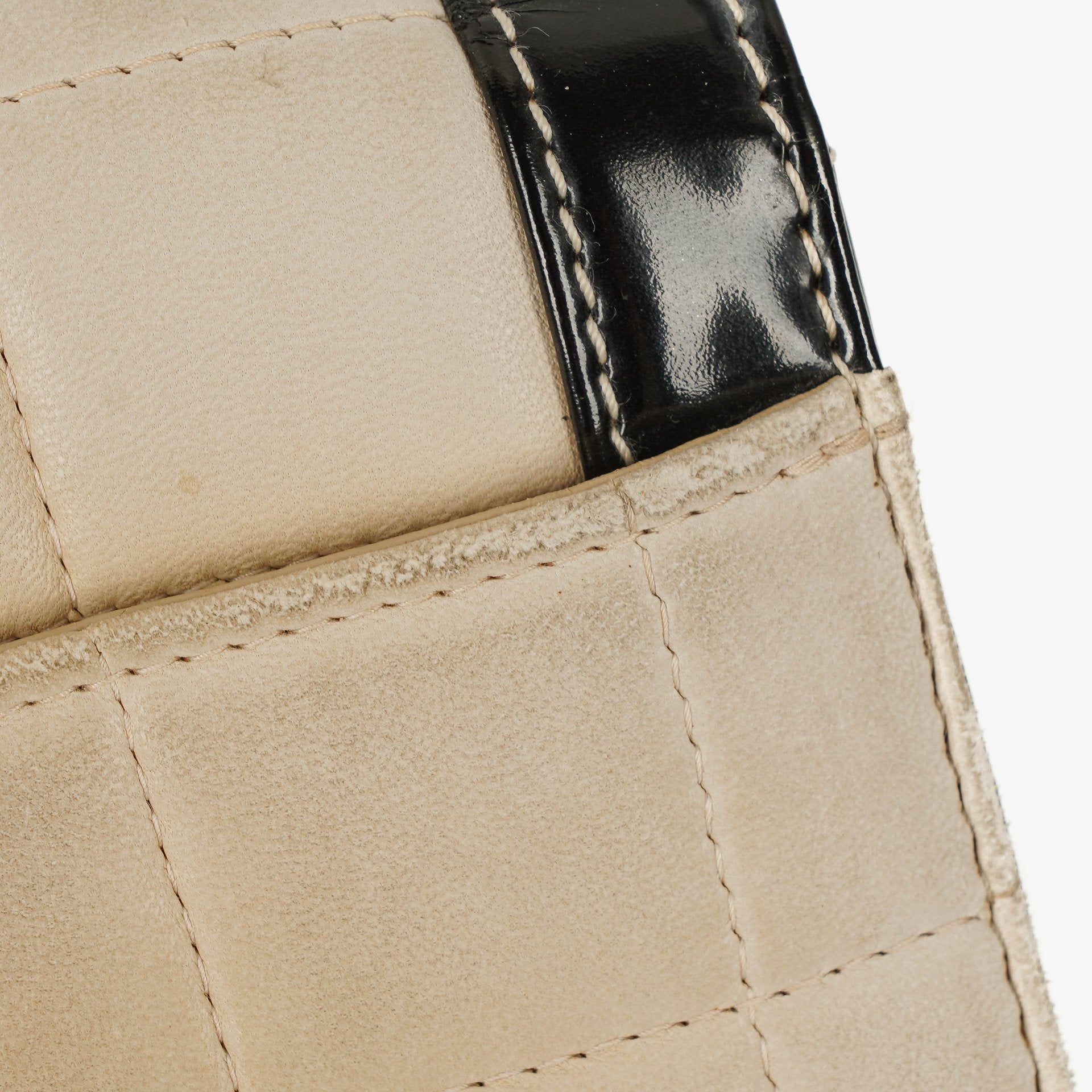 Chanel Chocolate Bar Single Flap Tasche aus Leder und Lackleder