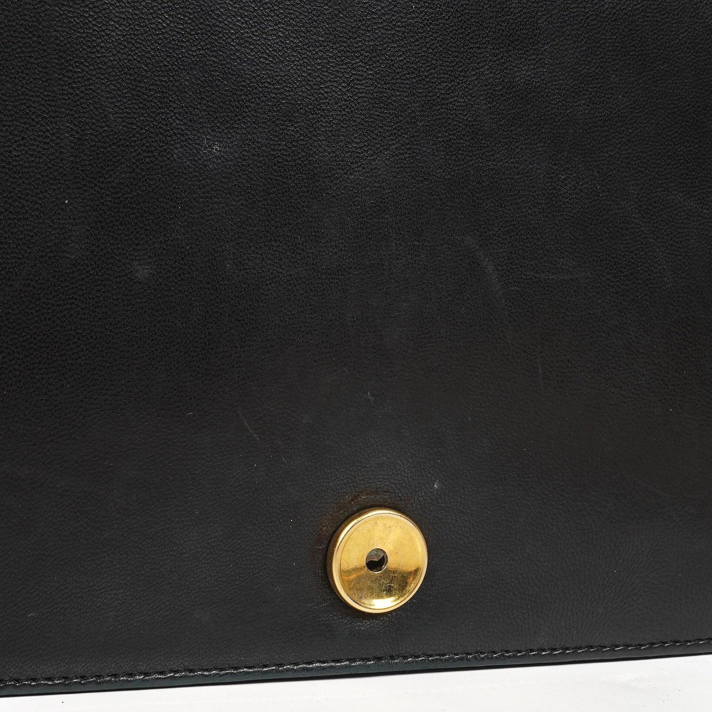 Chanel Classic schwarzes gestepptes Lammleder Full Flap Bag mit 24K goldplattierten Beschlägen