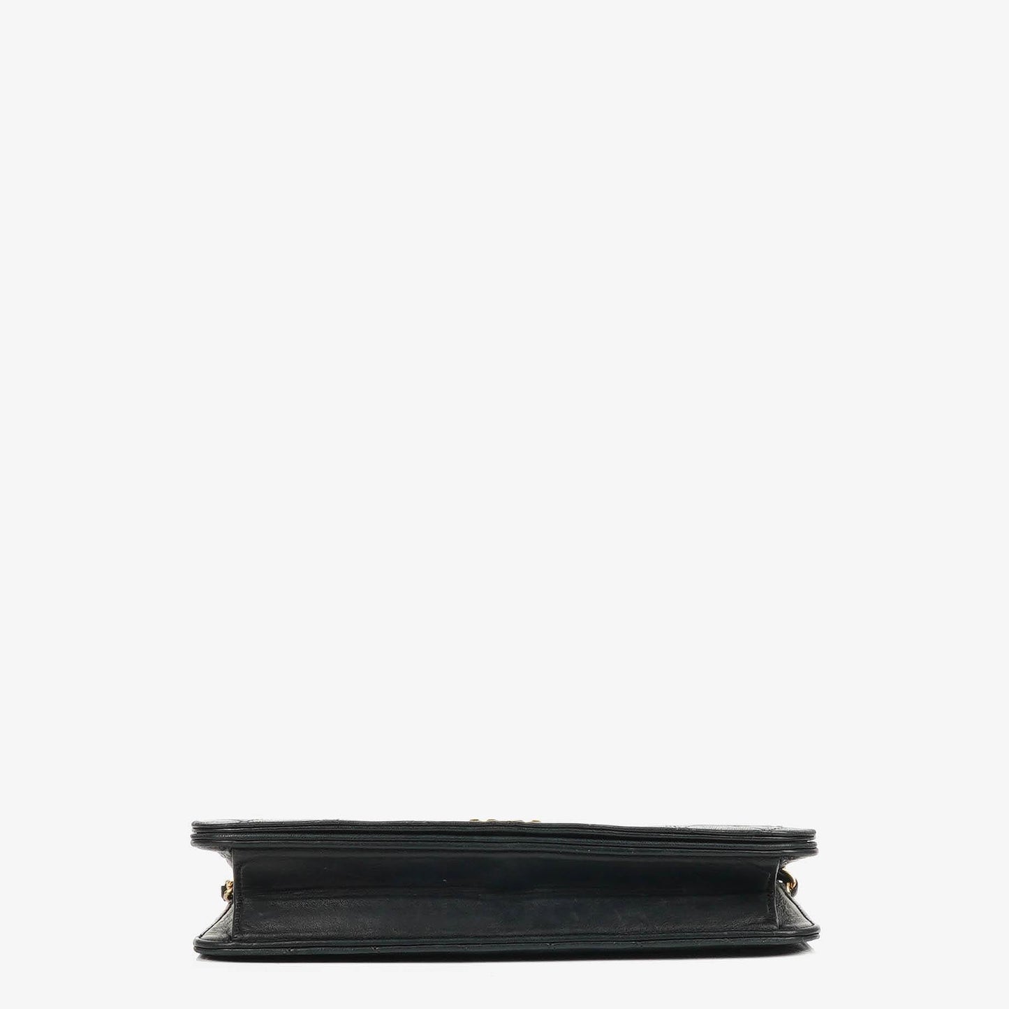Chanel Classic Full Flap Bag Schwarz Gequiltetes Lammleder mit 24K Gold Hardware