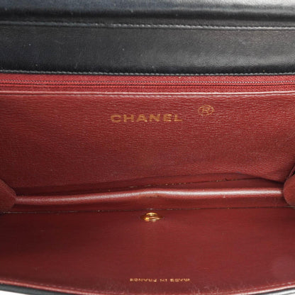 Chanel Classic Full Flap Bag Schwarz Gequiltetes Lammleder mit 24K Gold Hardware
