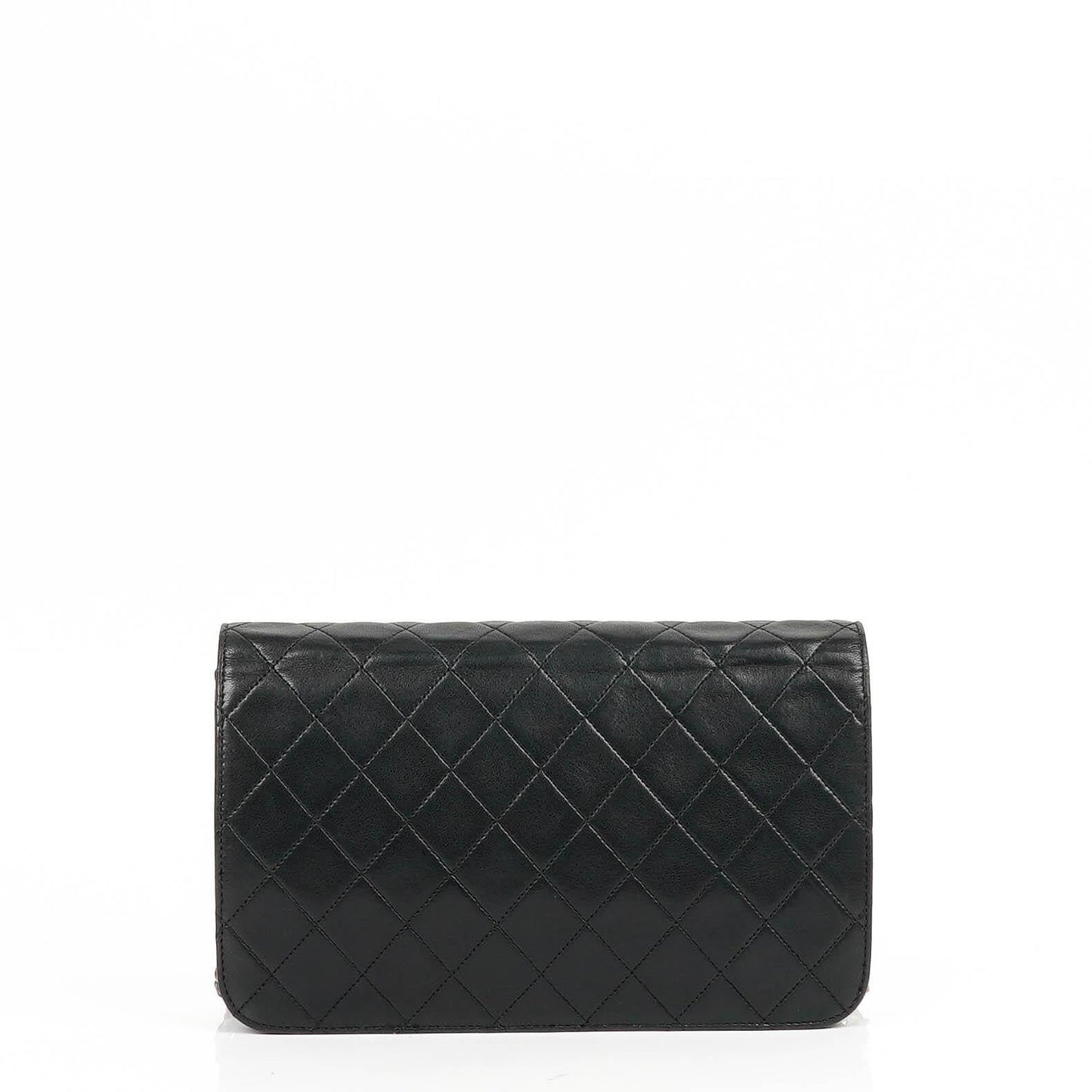 Chanel Classic Full Flap Bag Schwarz Gequiltetes Lammleder mit Gold Hardware