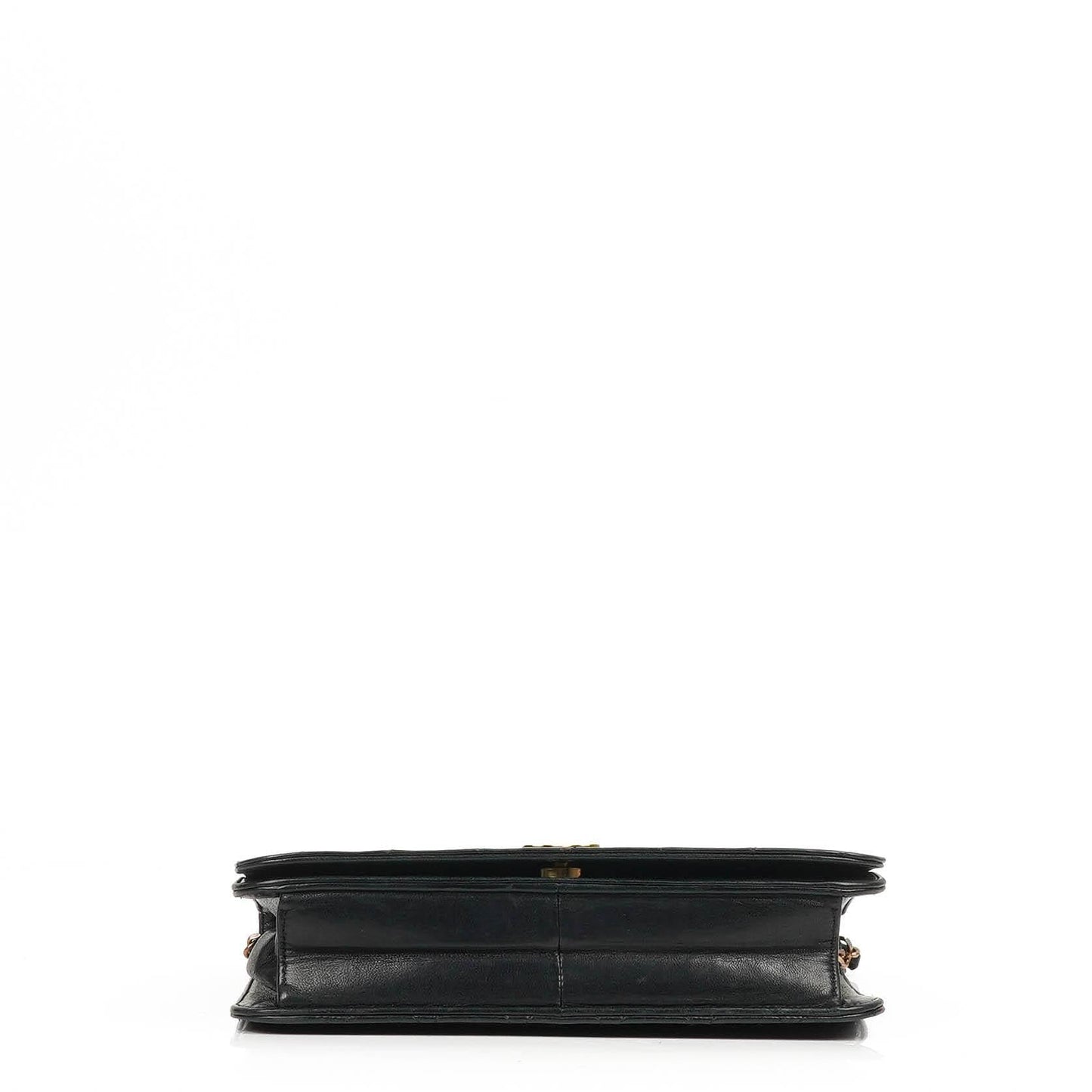 Chanel Classic Full Flap Bag Schwarz Gequiltetes Lammleder mit Gold Hardware