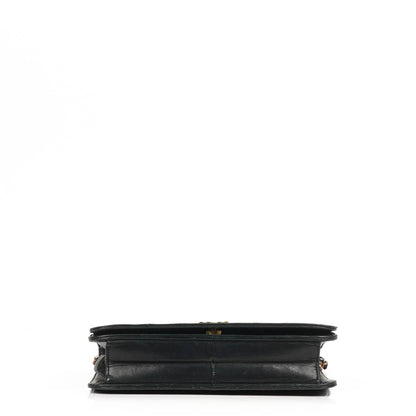 Chanel Classic Full Flap Bag Schwarz Gequiltetes Lammleder mit Gold Hardware