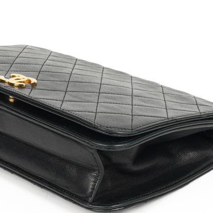 Chanel Classic Full Flap Bag Schwarz Gequiltetes Lammleder mit Gold Hardware