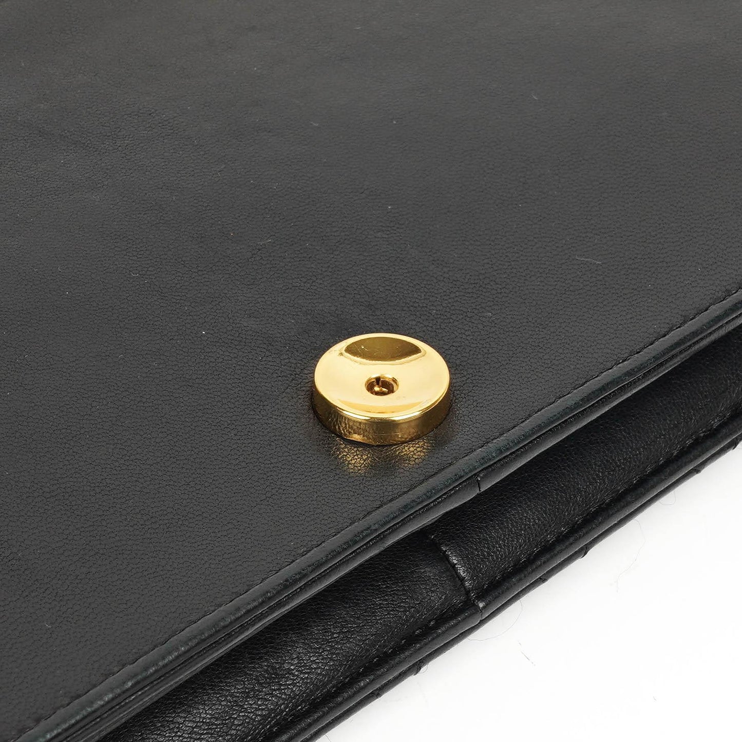 Chanel Classic Full Flap Bag Schwarz Gequiltetes Lammleder mit Gold Hardware