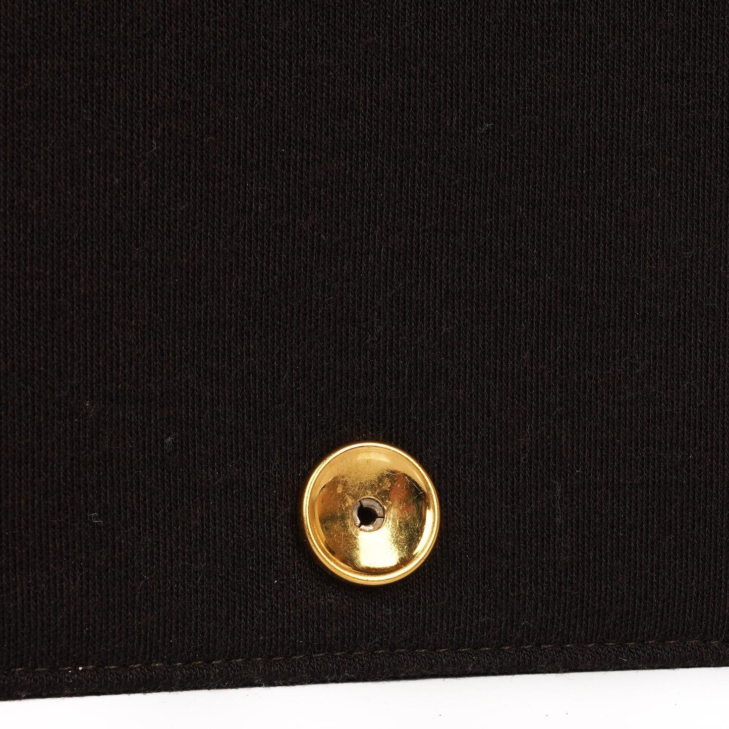 Chanel Classic Braune gesteppte Jersey Full Flap Tasche mit 24K Goldplattierten Beschlägen