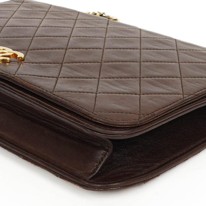 Chanel Classic Full Flap Bag Braun Gequiltetes Lammleder mit 24K Gold Hardware