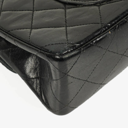 Chanel Classic Double Flap Tasche aus gestepptem Lammleder mit 24K vergoldeten Beschlägen