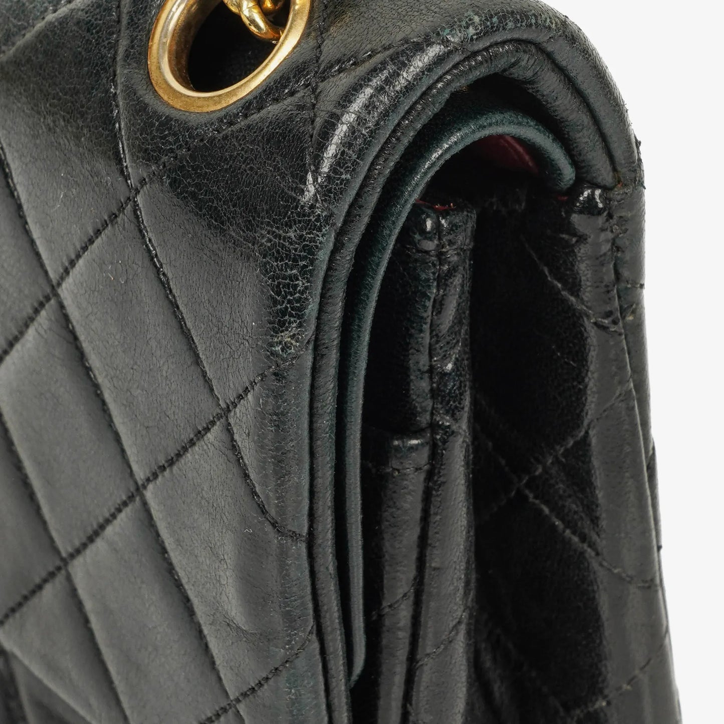 Chanel Classic Double Flap Tasche aus gestepptem Lammleder mit 24K vergoldeten Beschlägen