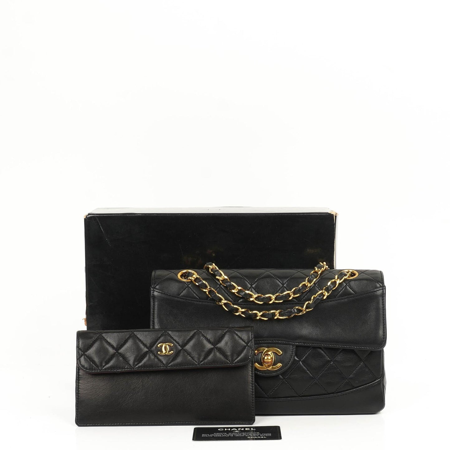 Chanel Classic Flap Bag aus Lammleder mit 24k goldplattierter Hardware